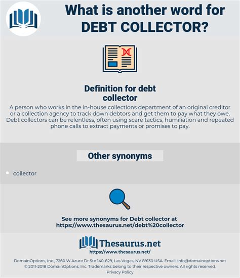debt collector synonym.